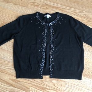 Isaac Mizrahi | Cardigan sparkling sequins Sz Med